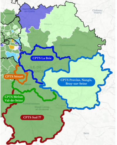 Cartographie CPTS 77 Sud